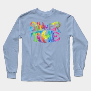 Swirly Summertime Long Sleeve T-Shirt